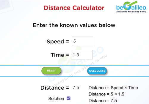 Calculate Distance With Speed Time Online Distance Calculator   DC 02 